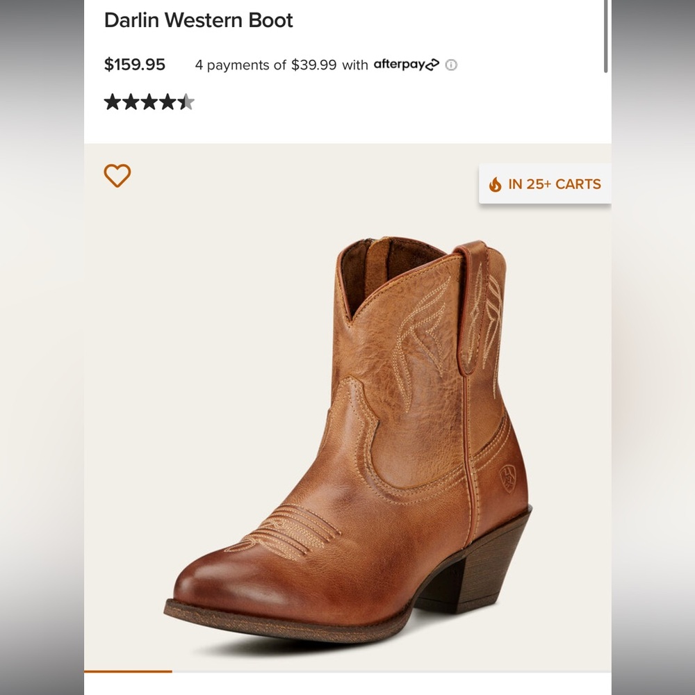 Ariat Darlin Western Boot
Cowboy boot
Cowgirl boot